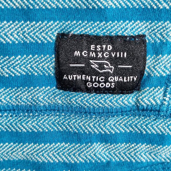 Tony Hawk skatboarder pullover hoodie boys size XL (14-16) blue stripes pattern - Picture 6 of 9